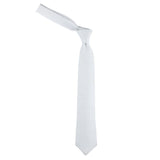 Kavove The Abstract Dash Line White Necktie For Men