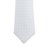 Kavove The Abstract Dash Line White Necktie For Men