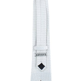 Kavove The Abstract Dash Line White Necktie For Men