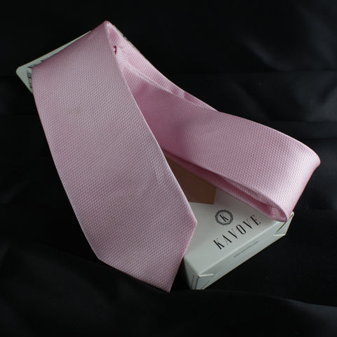 Kovove Pink Checkered Neck Tie For Men