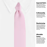 Kovove Pink Checkered Neck Tie For Men