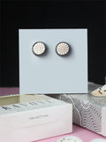 Kavove Coral Bloom Peach Cufflinks For Men