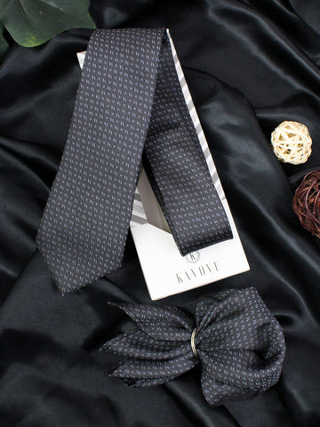 Neck Tie and Pocket Square Set for Men