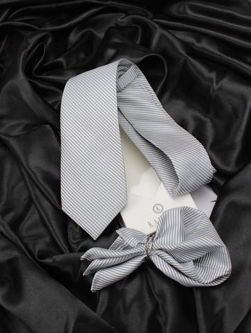 Neck Tie and Pocket Square Set for Men