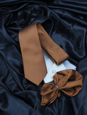 Neck Tie and Pocket Square Set for Men