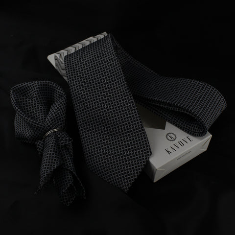 Neck Tie and Pocket Square Set for Men