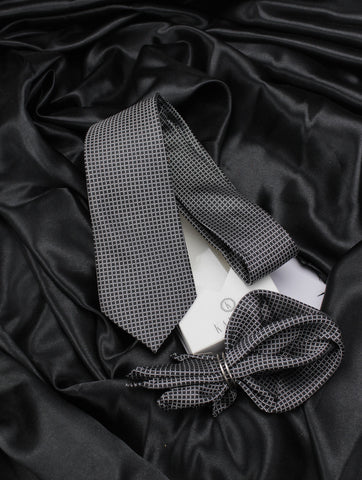Neck Tie and Pocket Square Set for Men