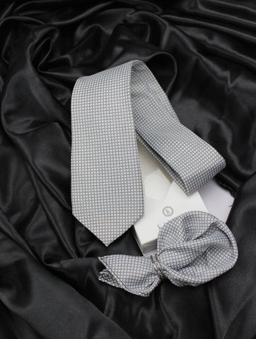 Neck Tie and Pocket Square Set for Men