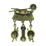 Kavove The Cozy Clasp Golden Colour Brooch