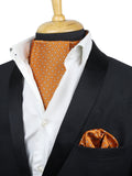 Kavove The Enchanting Polka Dot Yellow Cravat & Pocket Square set