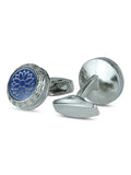 Kavove Azure Bloom Blue Cufflinks For Men