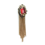 Kavove The Emerald Red Colour Brooch