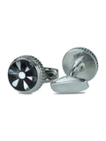 Kavove Classic Bloom Black Cufflinks For Men