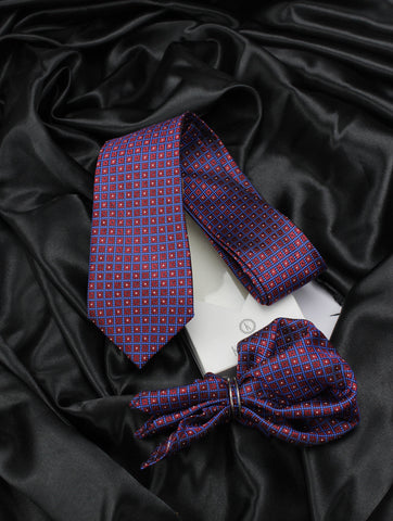 Neck Tie and Pocket Square Set for Men