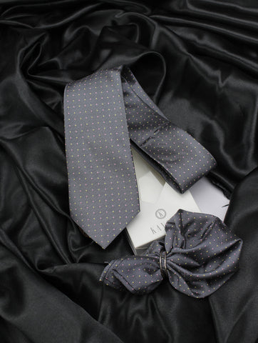 Neck Tie and Pocket Square Set for Men