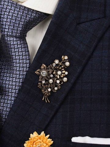 Kavove The Petal Whispers Silver Colour Brooch