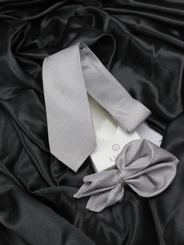 Neck Tie and Pocket Square Set for Men