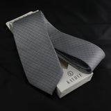 Kovove The Rogue Abstract Dark Grey Necktie For Men