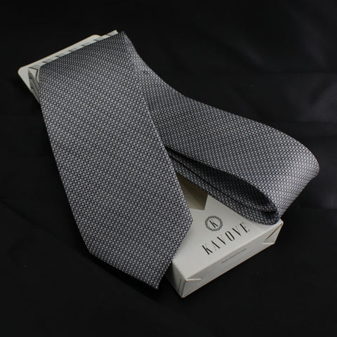 Kovove The Rogue Abstract Dark Grey Necktie For Men