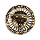 Kavove The Regal Roar Golden Colour Brooch