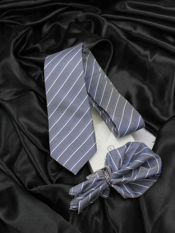 Neck Tie and Pocket Square Set for Men