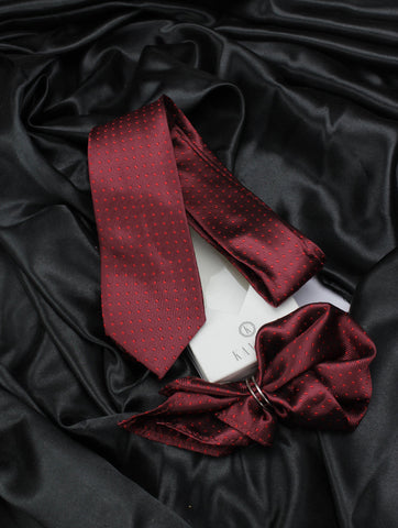 Neck Tie and Pocket Square Set for Men