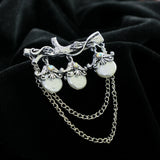 Kavove The Flora Falls Silver Colour Brooch
