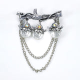 Kavove The Flora Falls Silver Colour Brooch