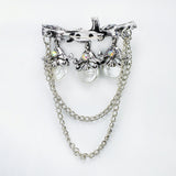 Kavove The Flora Falls Silver Colour Brooch