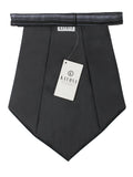 Kavove The Trend Setter Striped  Black Cravat & Pocket Square set