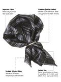 Kavove The Trend Setter Striped  Black Cravat & Pocket Square set