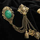 Kavove The Emerald Green Colour Brooch