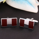 Kavove The Parted Brown Coloured Cufflinks For Men