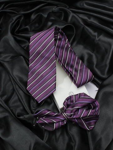 Neck Tie and Pocket Square Set for Men