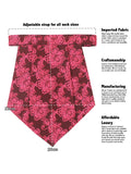 Kavove The Blooming Floral Maroon Cravat & Pocket Square set