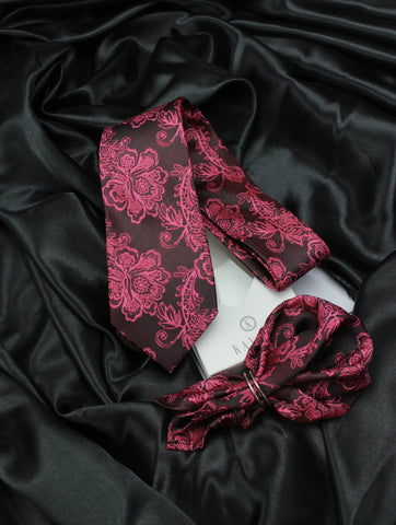 Neck Tie and Pocket Square Set for Men