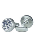 Kavove The Paint Stroke Blue Cufflinks For Men