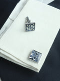 Kavove Everyday Luxe Blue Cufflinks For Men