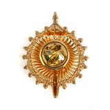 Kavove Festive Frost Cheer Golden Colour Brooch