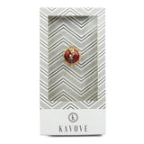 Kavove Festive Frost Cheer Golden Colour Brooch