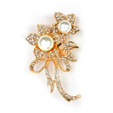 Kavove Bloom Pearl Blossom Golden Colour Brooch