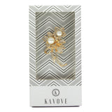 Kavove Bloom Pearl Blossom Golden Colour Brooch