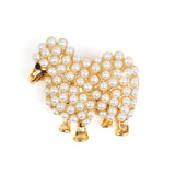 Kavove Fleece Pearl White Colour Brooch