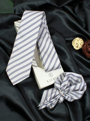 Neck Tie and Pocket Square Set for Men