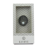 Kavove Elegance Pearl Black Colour Brooch