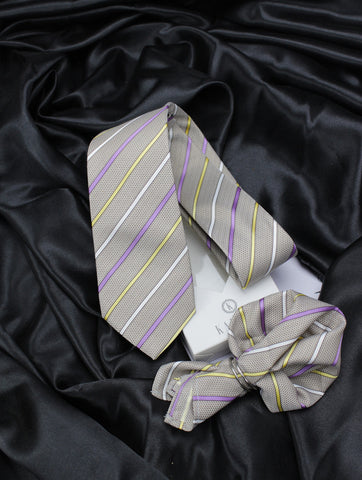 Neck Tie and Pocket Square Set for Men