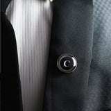 Kavove Alphabet 'C' Black Colour Lapel Pin