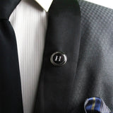Kavove Alphabet 'H' Black Colour Lapel Pin