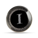 Kavove Alphabet 'I' Black Colour Lapel Pin