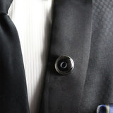 Kavove Alphabet 'O' Black Colour Lapel Pin